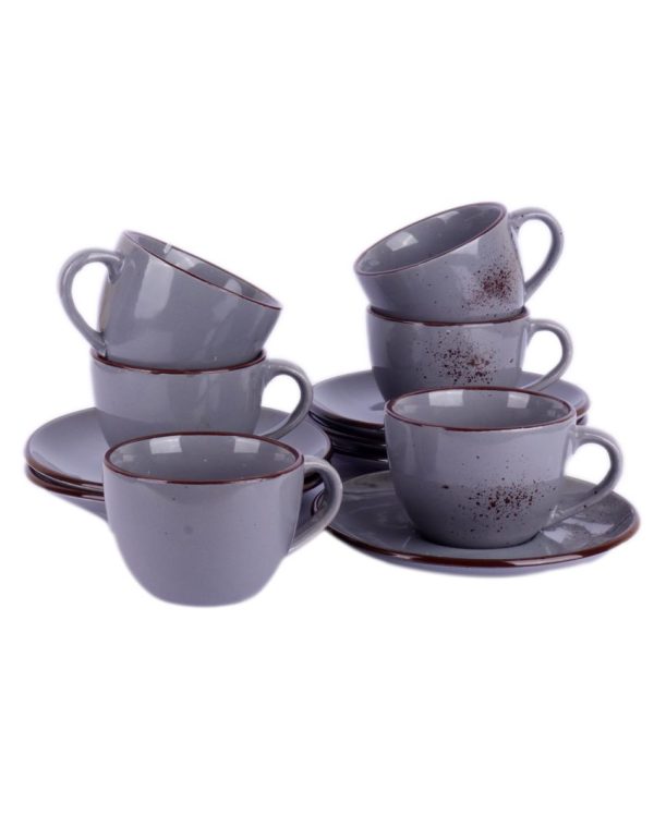 Blue Ceramic Cup and Saucer Set | 150 ML For Discount