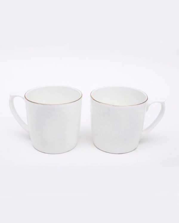 Embose Gold Line Bone China Tea Cups | 175 ml | Set of 6 Discount