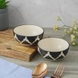 Black Moroccan Ceramic Bowl  | Set of 2 Supply