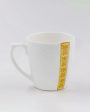 Embose with Vertical Strip Bone China Tea Cups | 175 ml | Set of 6 Fashion