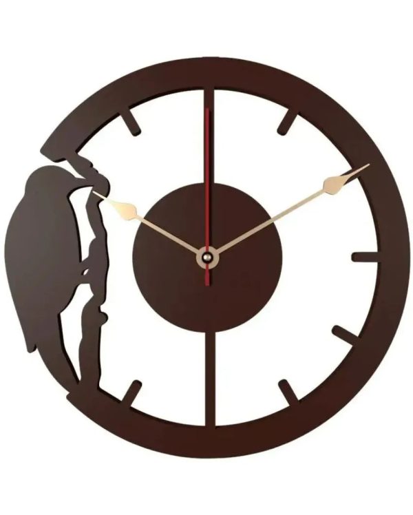 Artistic Woodpecker Decorative Wall Clock For Discount