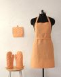 Orange Chef’s Kitchen Apron & Pot Holder Set For Discount