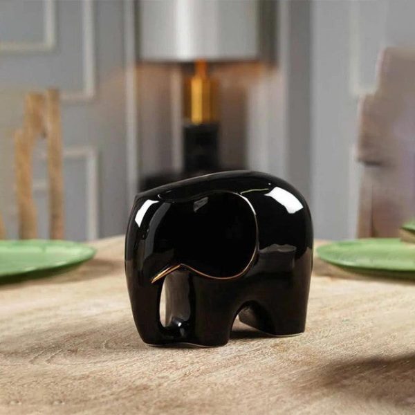 Glossy Guardian Ceramic Elephant Online