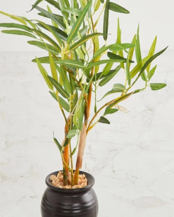 Bamboo Artificial Bonsai Plant with Ceramic Pot | 12 inches Hot on Sale