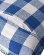 Big Checks Square Blanket Stitch Cotton Cushion Covers  | Multiple Colors | Set Of 2 | 24 X 24 inches Fashion