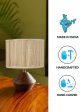 Bamboo Table Lamp With Wood Base | 7X12 Inches Supply