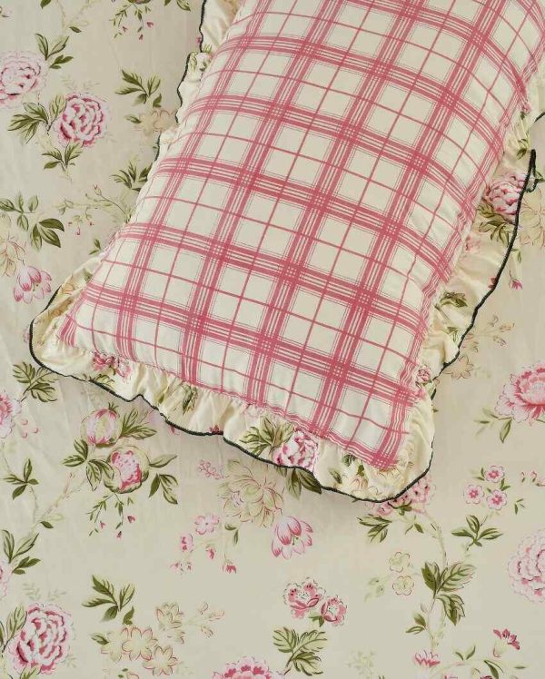 Beautiful Roses Printed Glace Cotton Bedding Set | King Size | 108 X 108 inches Supply