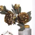 Autumne Peony Artificial Flowers | Set Of 2 | 1.8 feet| Vase Not Included For Sale