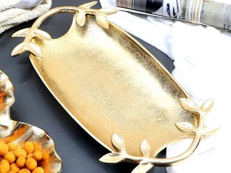 Gold Leaf AluminumTray | Gold Online now