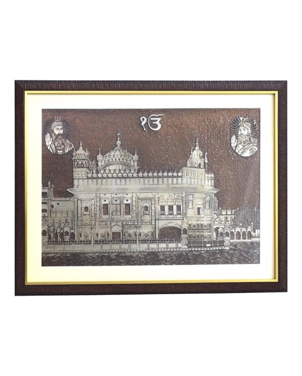 Golden Temple Wall Painting | 26 X 19 inches Sale