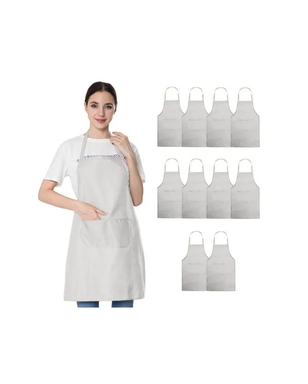 Water Proof Polyester Aprons | Set of 10 | 22 x 32 inches Cheap