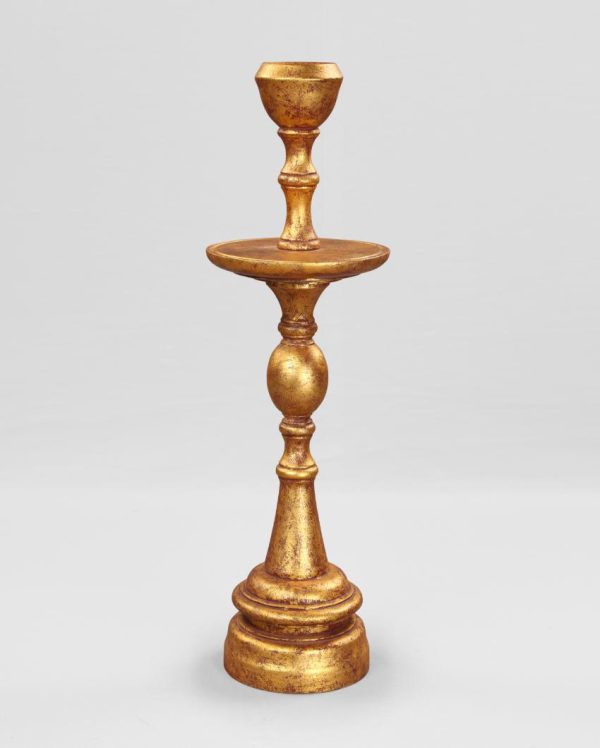 Dhyaan Wooden Pillar Candle Holder | 22 inches Online