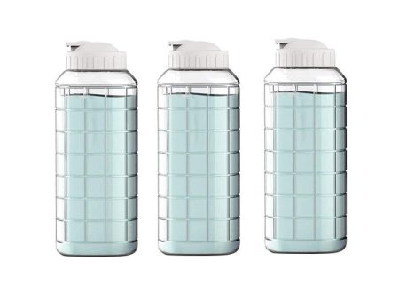 Plastic Fridge Bottle | 3 Pieces | Transparent | 1 Liter Online Hot Sale