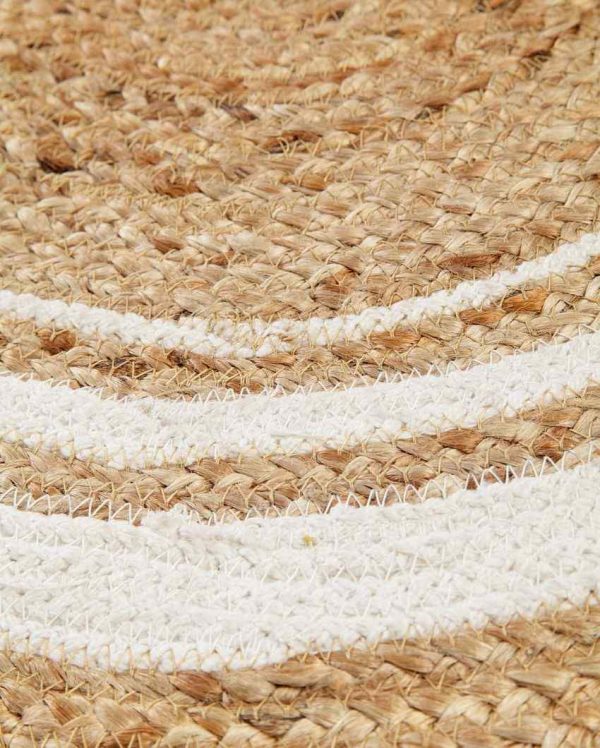 Beige Hand Braided Cotton Rug | 39 x 24 inches Discount