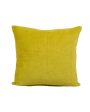 Yellow Velvet Cotton Cushion Covers | Set of 5 | 16 x 16 inches Online Hot Sale