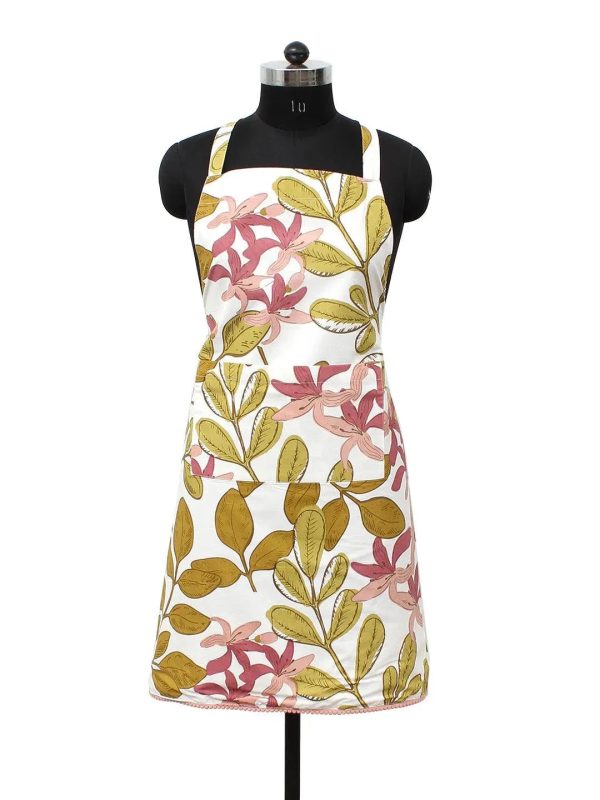 Pink Mulaga Apron, Pot Holder & 2 Gloves Set Online Hot Sale