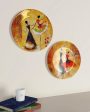 Ballerina Dancing Girl Design Ceramic Wall Plates | Set of 2 on Sale