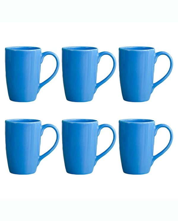 Blue Ceramic Coffee Mug | 360 ml For Discount