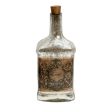 Antique Glass Legacy Square Decorative Bottle | 4 x 4 x 9 inches For Cheap