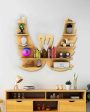 Beautiful Loving Swan Backlit Designer Wooden Wall Shelf | 32 x 27 inches Discount