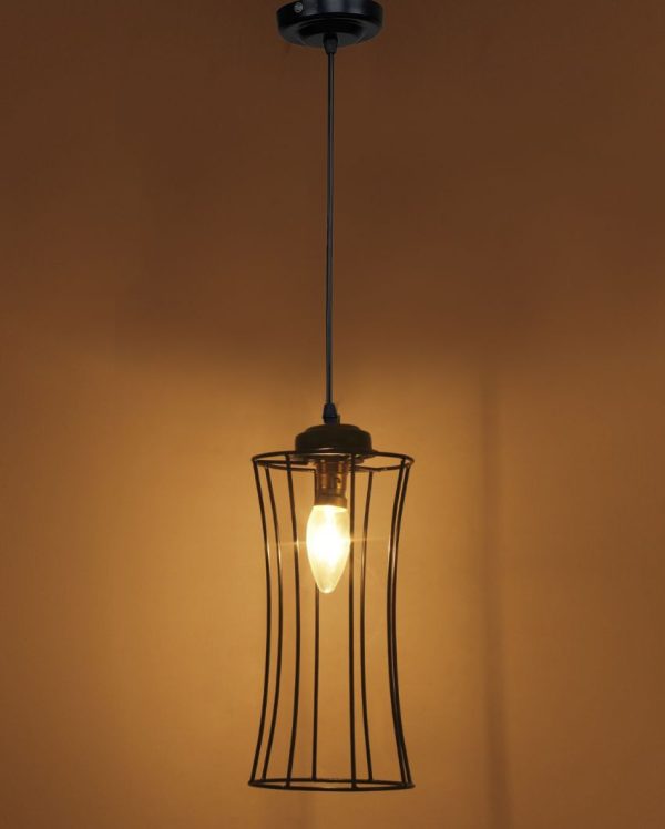 Band Bamboo Iron Hanging Lamp | 5 x 21 inches Online Hot Sale