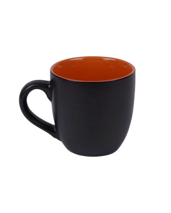 Black Matt Ceramic Tea Coffee Mugs | Set Of 6 Hot on Sale