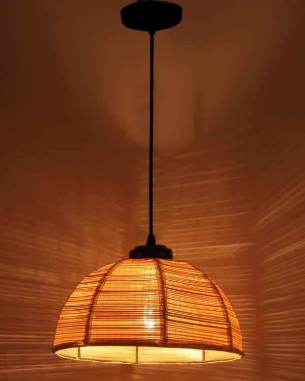 Bamboo Umbrella Hanging Lamp | 10 x 21 inches Online Hot Sale