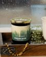 Serene Rain Glass Jar Scented Candle | 7.6 x 10.2 cm   3 x 4 inches For Sale