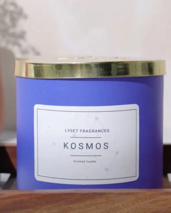 Kosmos Glass Jar Scented Candle | 10.2 x 10.2 cm   4 x 4 inches Online Hot Sale