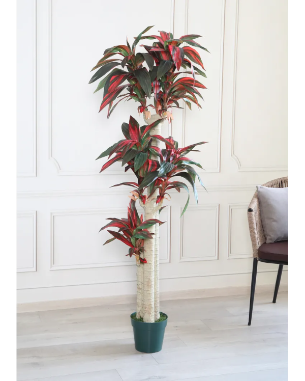 Cordylinex Artificial Plant With Black Plastic Pot | 6 Feet For Discount