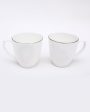 Embose Wave Gold Line Bone China Tea Cups Set | 175 ml | Set of 6 Hot on Sale