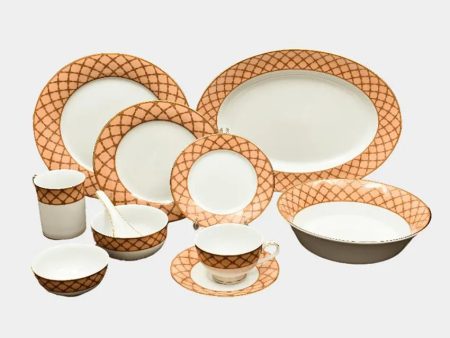 Angel Rope Porcelain Dinner Set | Set of 33 Sale