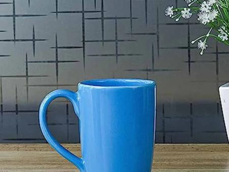 Blue Ceramic Coffee Mug | 360 ml For Discount