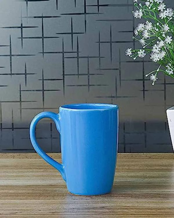 Blue Ceramic Coffee Mug | 360 ml For Discount