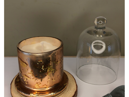 Glass Bell Jar Candle and Cap with Soya Wax Set | 10.16 x 10.16 x 12.7 cm   4 x 4 x 5 inches For Sale