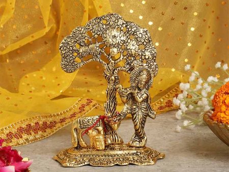 Lord Krishna Ji Metal Showpiece For Cheap