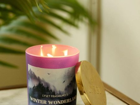 Winter Wonderland Glass Jar Scented Candle | 7.6 x 10.2 cm   3 x 4 inches Cheap