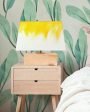 Rectangle Yellow Ombre Shaded Cotton Table Lamp | Yellow Online now