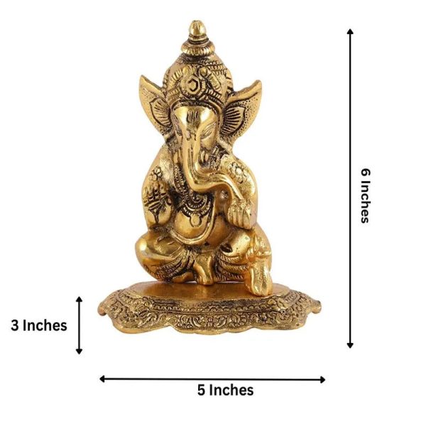 Lord Ganesha Idol Metal Showpiece For Cheap