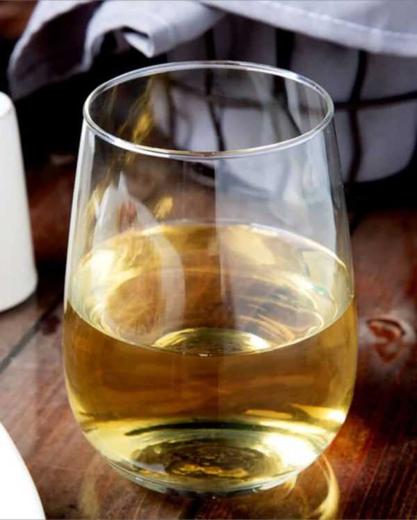 Stemless Wine Glass Combo Clear Crystal Drinkware | Set of 6 | 2 x 5 inches | 400ml on Sale