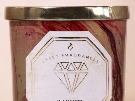 Garnet Glass Jar Scented Candle | 7.6 x 10.2 cm   3 x 4 inches Supply