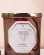 Garnet Glass Jar Scented Candle | 7.6 x 10.2 cm   3 x 4 inches Supply