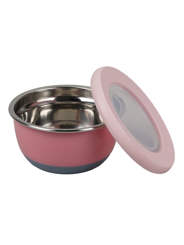 Andres Steel Bowl Lunch With Airtight Lid | Pack of 2 | 400 ML Hot on Sale