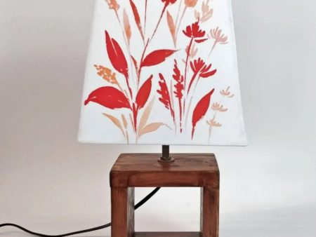 Empire Red Monochrome Shaded Cotton Table Lamp | Red For Discount