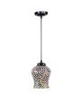 Artisan Style Mosaic Glass Hanging Lamp | 4.5 X 20 inches on Sale