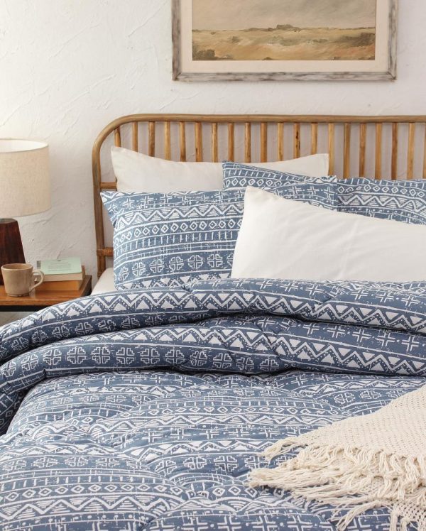 Blue Kullu Patti Cotton Comforter | Single Size | 60 x 90 inches Online now