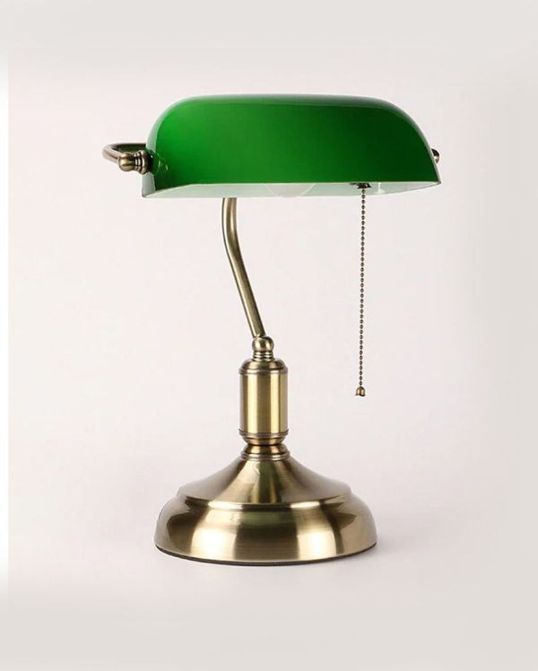 Elegant Metal Banker Desk Lamp Sale