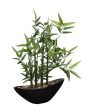 Bamboo Artificial Bonsai Plant With Ceramic Pot | 1 feet , 1.25 feet For Sale