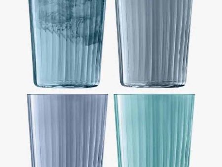 Assorted Sapphire Gems Tumbler | 560 ml | Set Of 4 | 4 x 5 inches For Sale