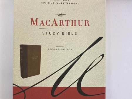 NKJV MCARTHUR STUDY BIBLE BROWN-3085 on Sale